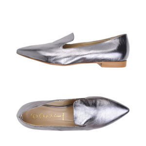 New George Love Flats Silver Lead Sz 38